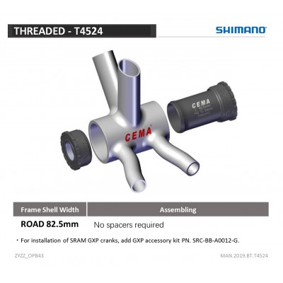 T45 (Threadfit 82,5 Colnago) T45 (Threadfit 82,5 Colnago)